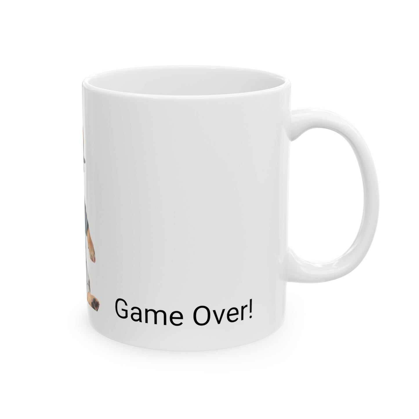 MAGGIE QUEEN French Bulldog Football Game Over Cute Ceramic Mug 11oz