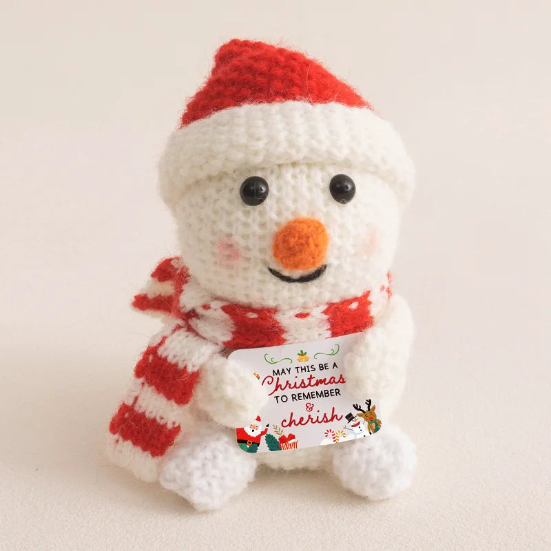 MAGGIE QUEEN Christmas Dolls Lovely Knitted Christmas Items Christma Crochet Positive Animal Gift