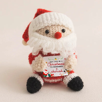 MAGGIE QUEEN Christmas Dolls Lovely Knitted Christmas Items Christma Crochet Positive Animal Gift