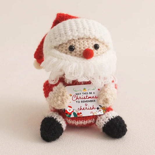 MAGGIE QUEEN Christmas Dolls Lovely Knitted Christmas Items Christma Crochet Positive Animal Gift