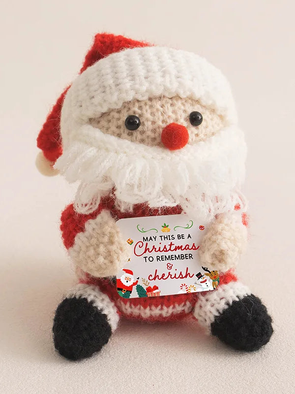 MAGGIE QUEEN Christmas Dolls Lovely Knitted Christmas Items Christma Crochet Positive Animal Gift