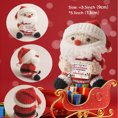 MAGGIE QUEEN Christmas Dolls Lovely Knitted Christmas Items Christma Crochet Positive Animal Gift