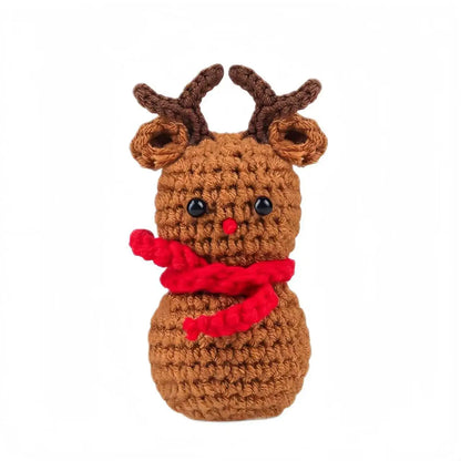 MAGGIE QUEEN Mini Handmade Christmas Tree Crochet Decor Merry Inspirational Cheer up Gifts for Sister Friends Mom Grandma Christmas Gifts