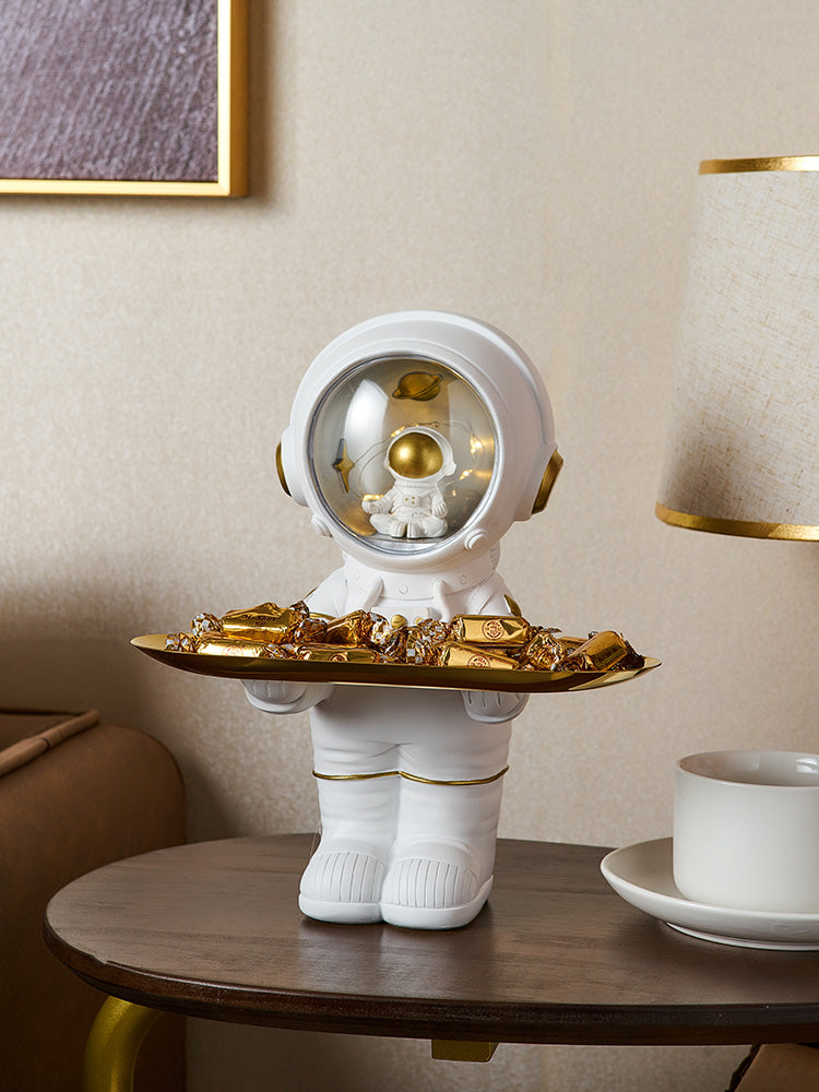 Nordic Light Luxury Astronaut Entrance Key Home Storage Ornaments