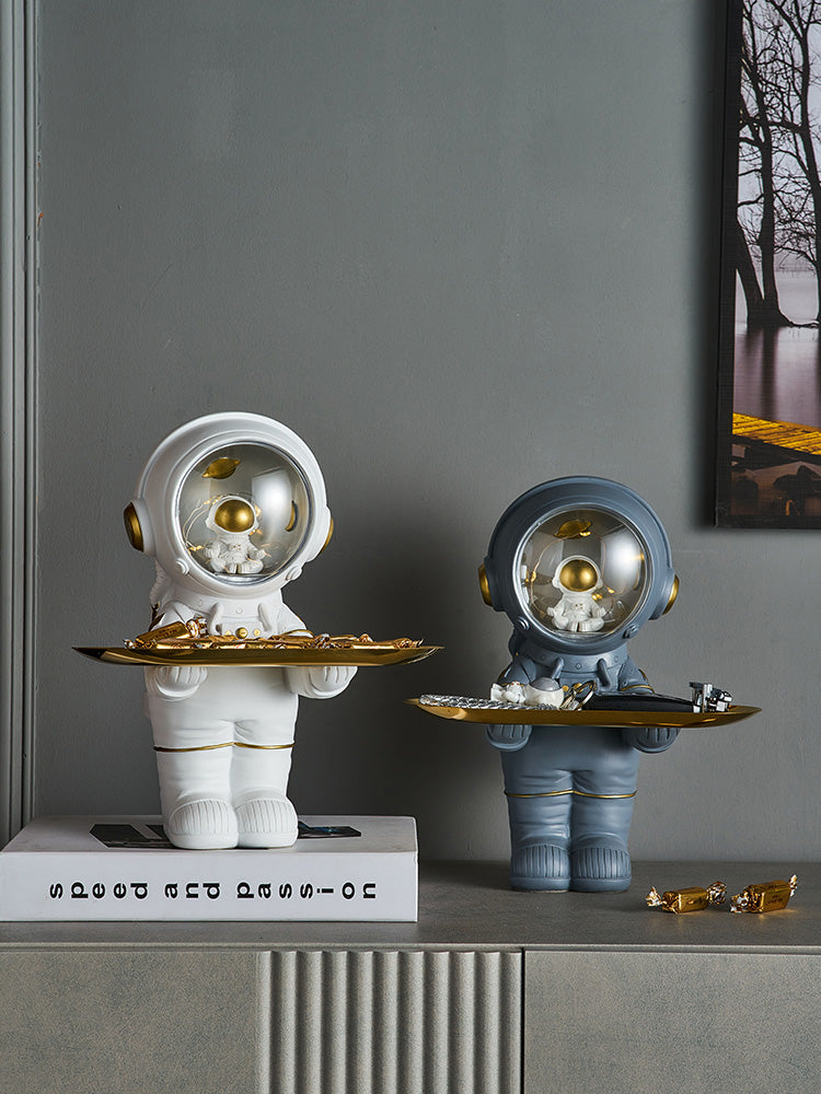 Nordic Light Luxury Astronaut Entrance Key Home Storage Ornaments