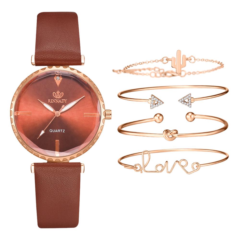 High Quality Fashion Classic quartz watch female watch bracelet combination set