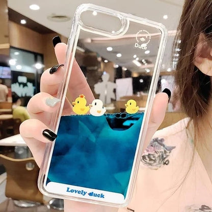 Swimming duck iphone case