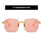 High Quality Fashion Square sunglasses with cut edges