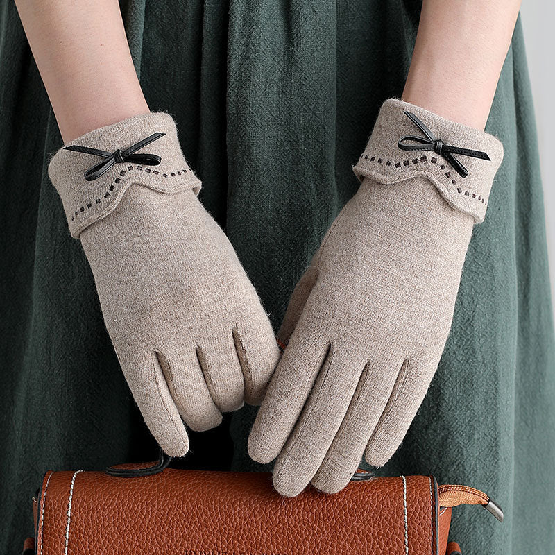 High Quality Fashion Driving touch screen wool cashmere gloves