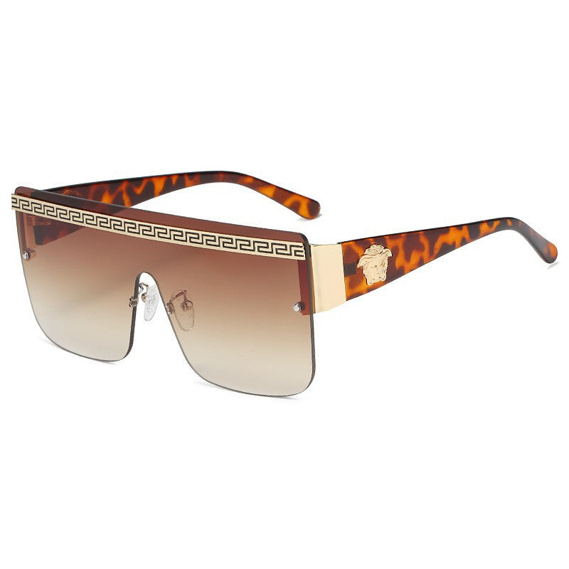 High Quality Fashion Trendy Fashion Personality Head Decorated Sunglasses Frameless