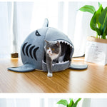 Creative Dual-Purpose Shark Pet Bed Small Dogs And Cats Warm Pet Bed