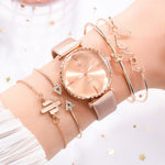 High Quality Fashion Classic quartz watch female watch bracelet combination set