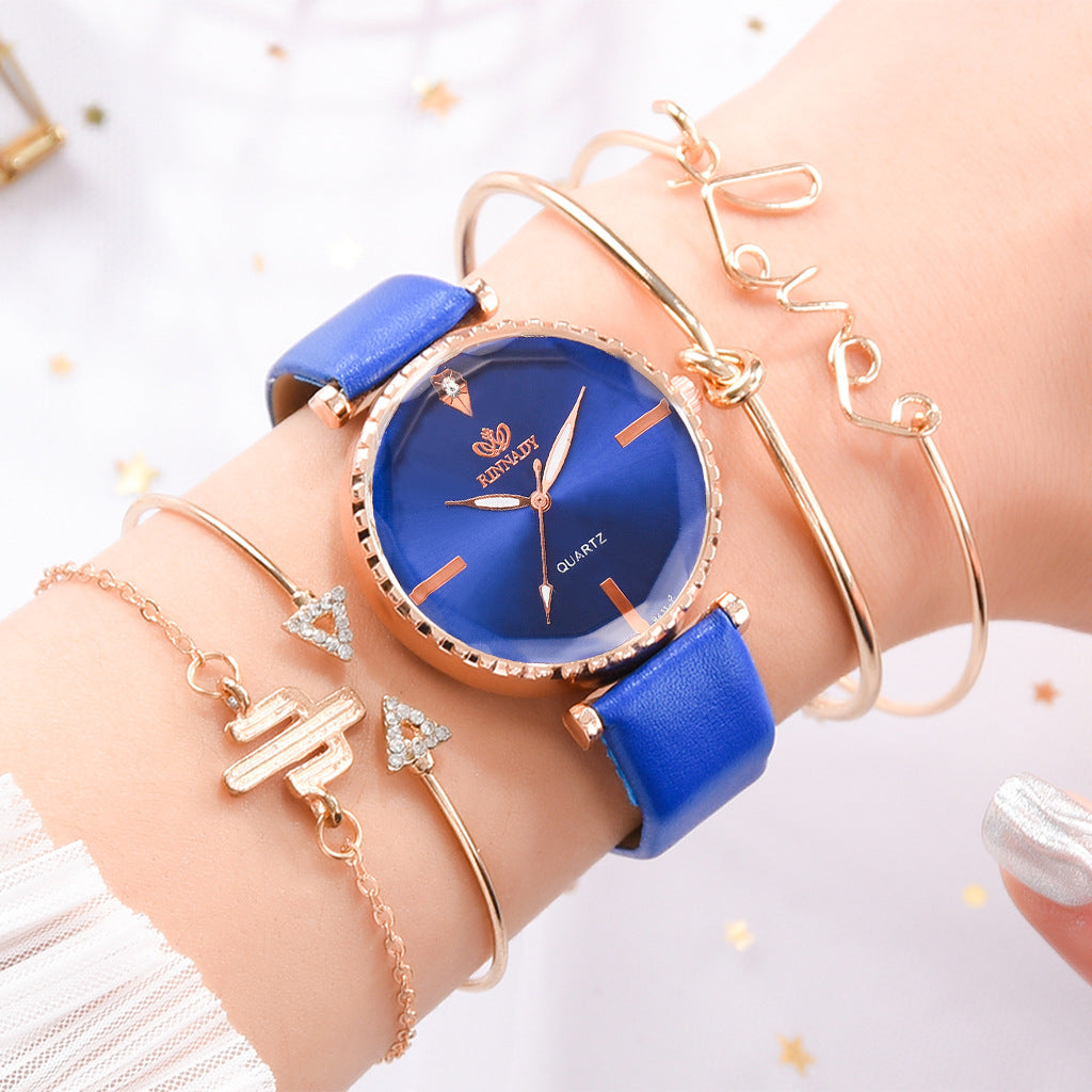 High Quality Fashion Classic quartz watch female watch bracelet combination set