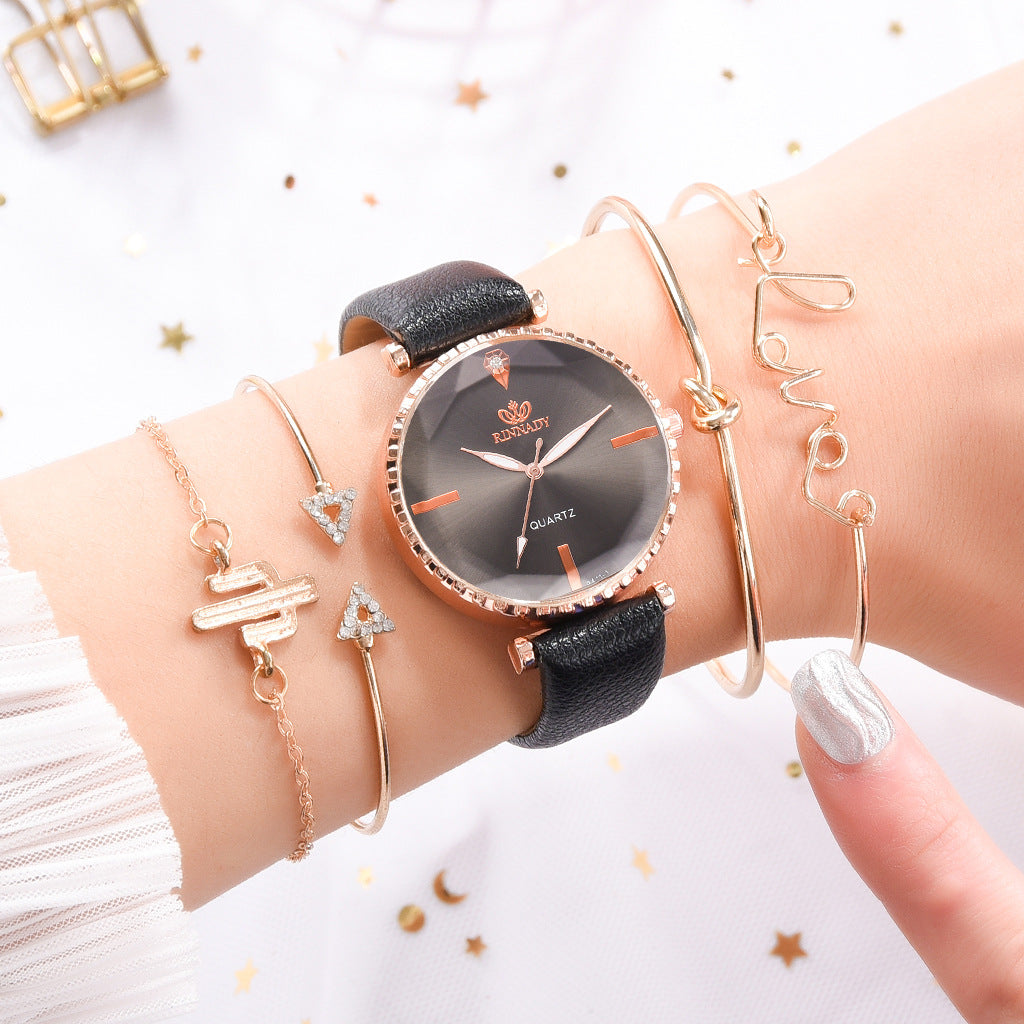 High Quality Fashion Classic quartz watch female watch bracelet combination set