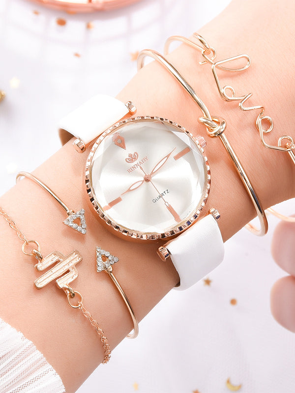 High Quality Fashion Classic quartz watch female watch bracelet combination set