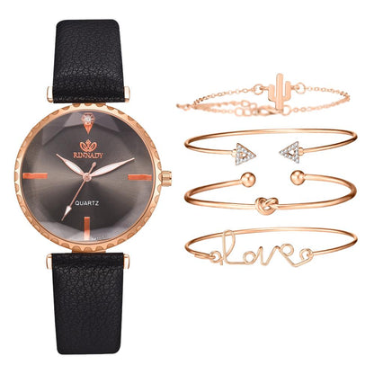 High Quality Fashion Classic quartz watch female watch bracelet combination set