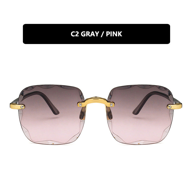 High Quality Fashion Square sunglasses with cut edges