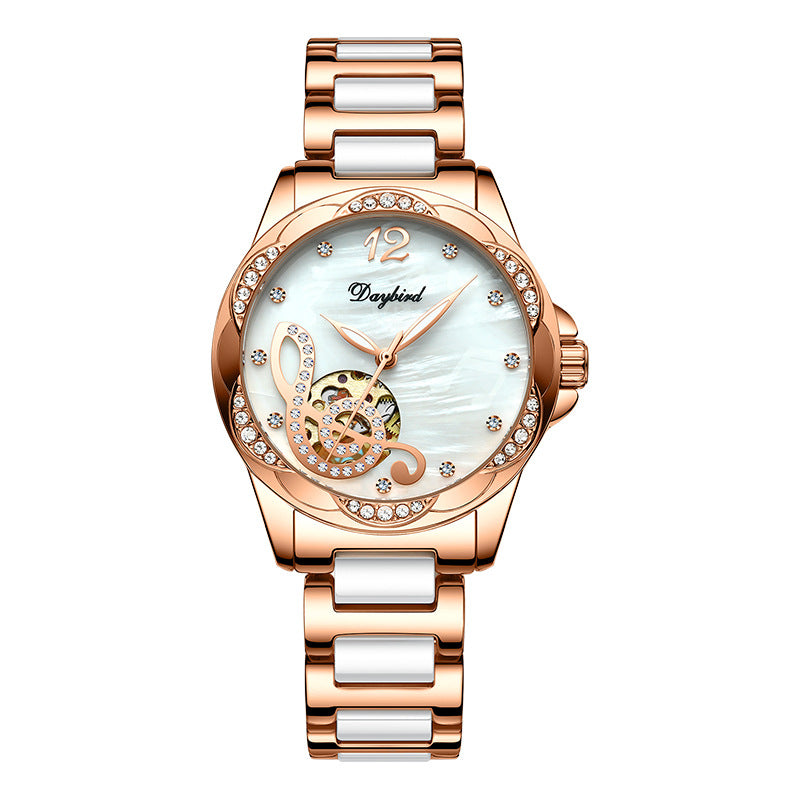 High Quality Fashion Female hollow automatic mechanical watch