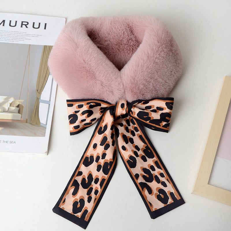 High Quality Fashion woman Leopard solid color scarf