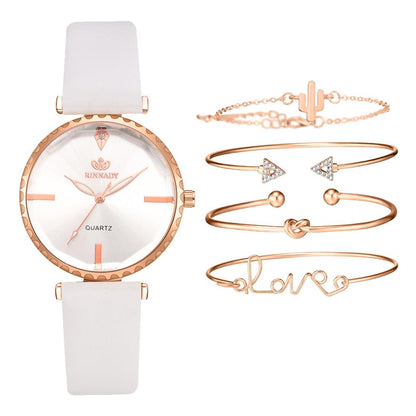 High Quality Fashion Classic quartz watch female watch bracelet combination set