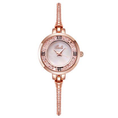 MaggieQueen Fashion Bracelet Watch Simple Temperament Round Diamond Ladies watch