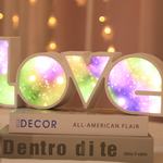 MaggieQueen Valentines Day Decor LED LOVE Light Valentines Day Gift For Girlfriend Bithday Wedding Party Decoration Romantic Wedding Decor