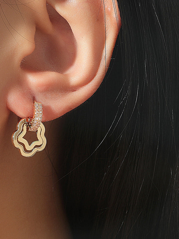 High Quality Fashion Ear Bone Clip Flower Earrings Star Earrings