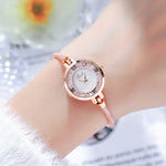 MaggieQueen Fashion Bracelet Watch Simple Temperament Round Diamond Ladies watch