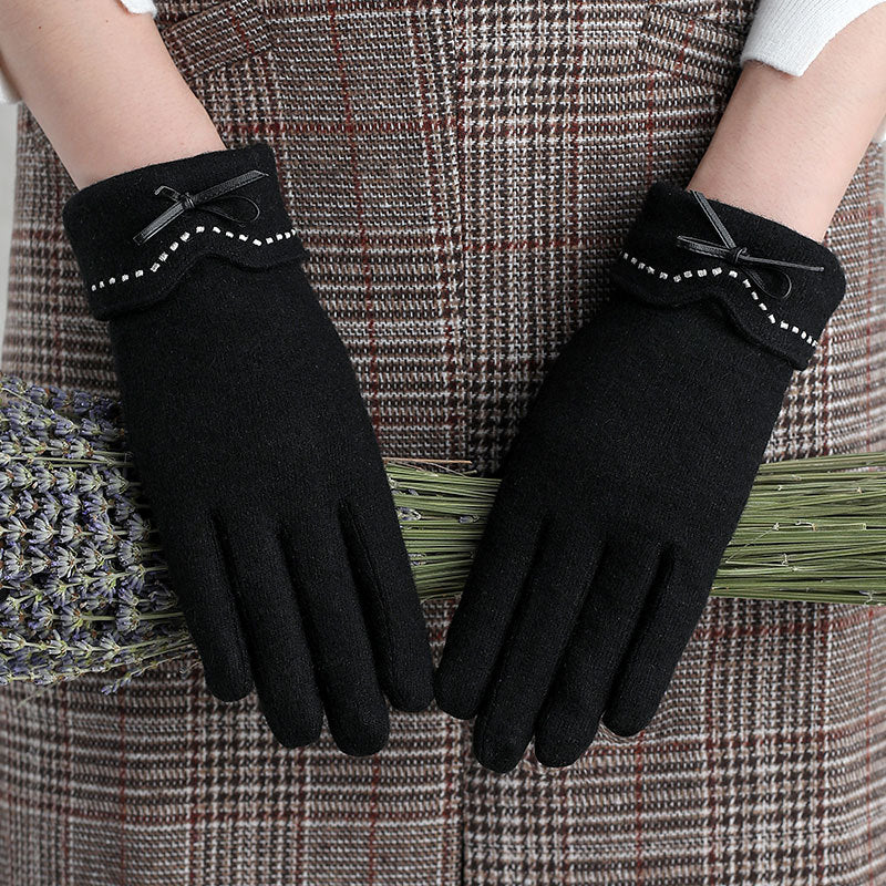 High Quality Fashion Driving touch screen wool cashmere gloves