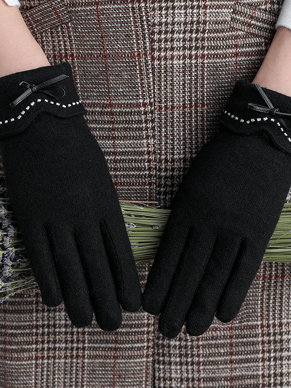 High Quality Fashion Driving touch screen wool cashmere gloves