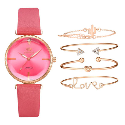 High Quality Fashion Classic quartz watch female watch bracelet combination set