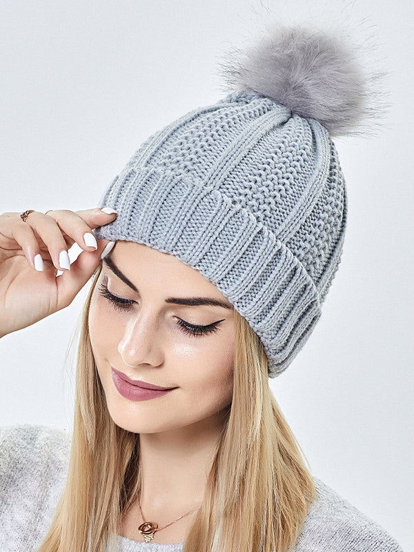 High Quality Fashion Knitted Hat Loose And Warm Cross-border Woolen Hat Ladies