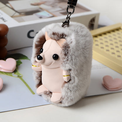 Plush Rabbit Car Key Chain Car Pendant Mobile Phone Accessories Handbag tag