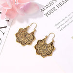 High Quality Fashion Exotic vintage hollow metal earrings