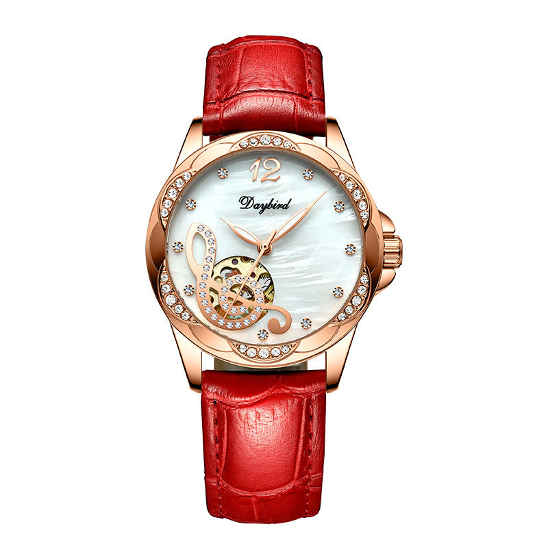 High Quality Fashion Female hollow automatic mechanical watch