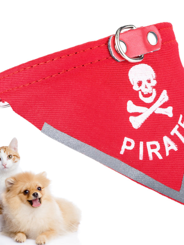 High Quality Skull pet triangle scarf