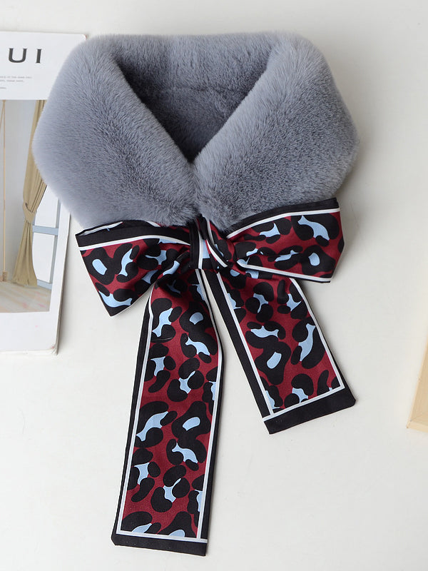 High Quality Fashion woman Leopard solid color scarf