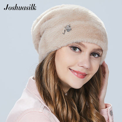 Maggie Queen Fashion woman hat  Soft and delicate decoration fashion Faux fur and angora rabbits For Girls