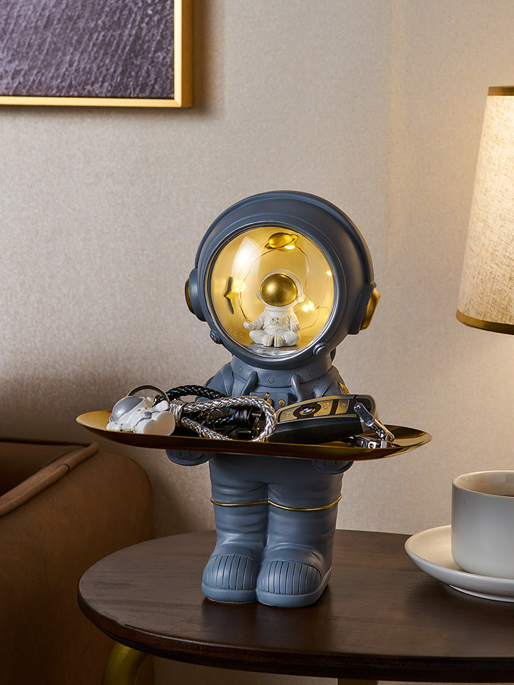 Nordic Light Luxury Astronaut Entrance Key Home Storage Ornaments