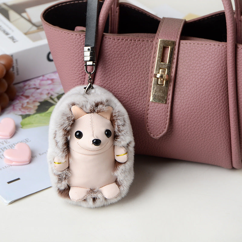 Plush Rabbit Car Key Chain Car Pendant Mobile Phone Accessories Handbag tag