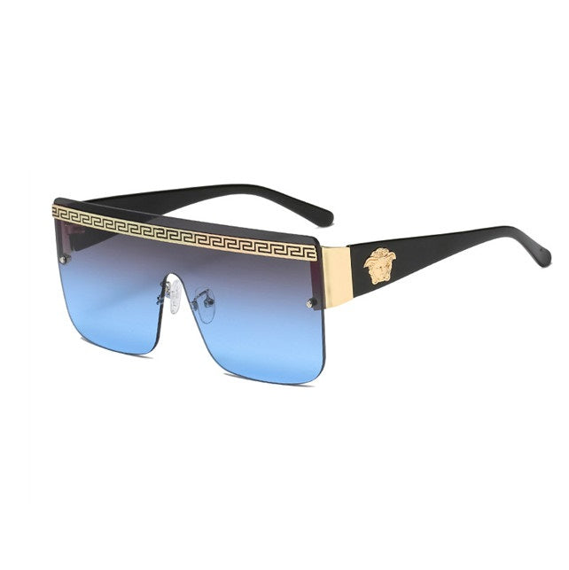 High Quality Fashion Trendy Fashion Personality Head Decorated Sunglasses Frameless