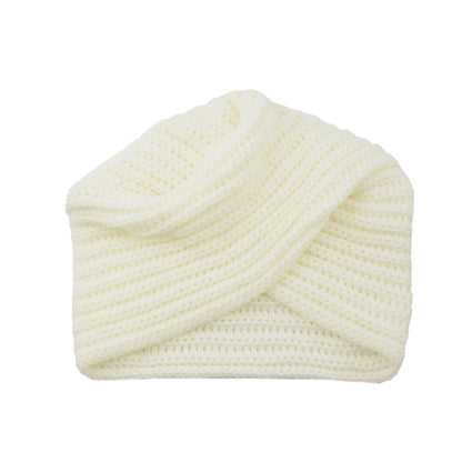 High Quality Fashion Woolen Knit Hat With Crossover Pullover