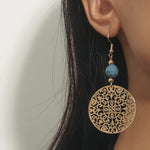 High Quality Fashion New gold hollow Earrings