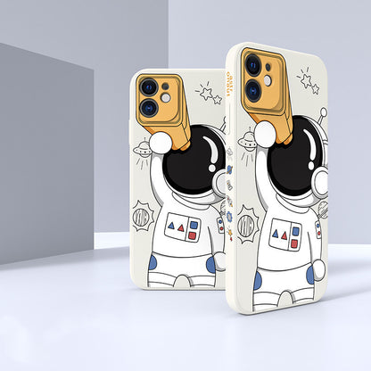 Astronauts, iphone Case Side Pattern, Soft Case