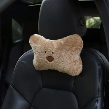 Vehicle Car Head Restraint Neck Protector Plush Cartoon