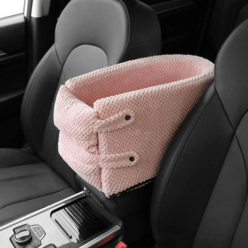 Dog Car Seat Pet Carrier Universal Armrest Box Nonslip Quilted Pet Car Carrier Bags For Small Dogs Outdoor Travel Pet Supplies