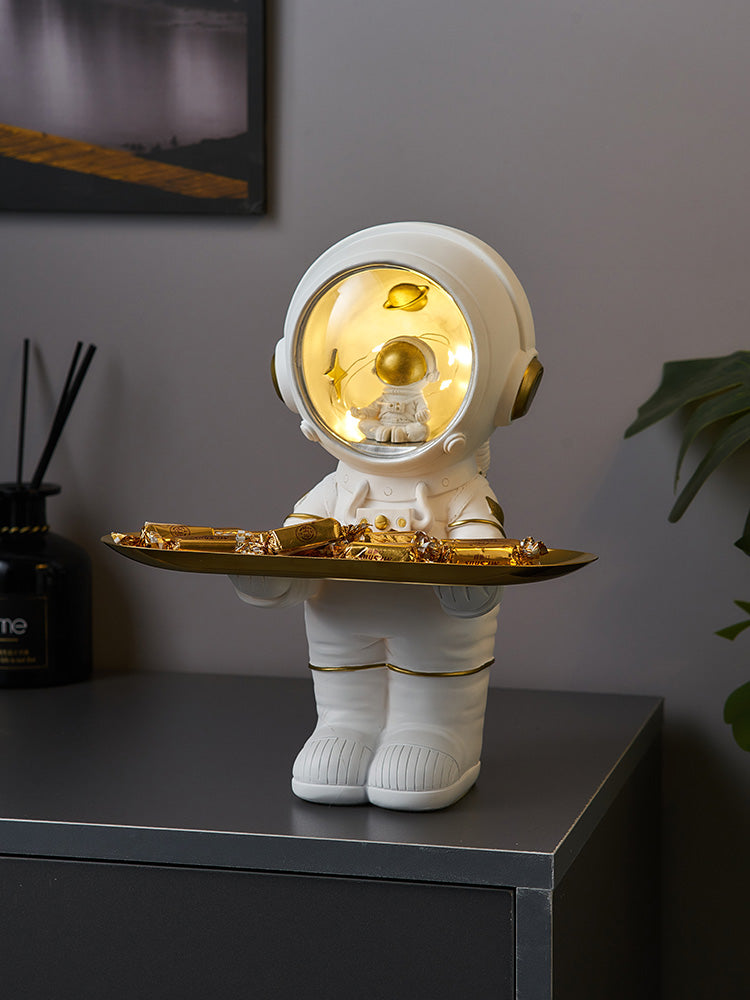 Nordic Light Luxury Astronaut Entrance Key Home Storage Ornaments